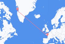 Flyg från La Rochelle, Frankrike till Aasiaat, Grönland