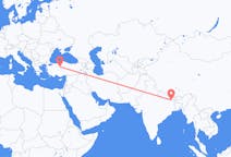 Loty z Radźbiradź, Nepal z Ankara, Turcja