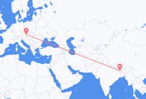 Flyg från Bhadrapur, Mechi, Nepal till Vienna, Österrike