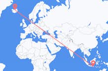 Flyreiser fra Banyuwangi, Indonesia til Akureyri, Island