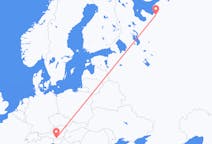 ตั๋วเครื่องบินจากเมืองArkhangelskไปยังเมืองคลาเกนฟูร์ท