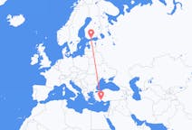Flights from Antalya, Turkey to Helsinki, Finland