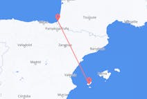 Flyg från Biarritz, Frankrike till Ibiza, Spanien