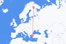 Flights from Kuusamo to Bodrum