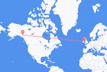 Flyreiser fra Whitehorse, Canada, til Dublin, Canada