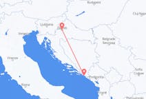 出发地 克罗地亚杜布罗夫尼克目的地 克罗地亚萨格勒布的航班