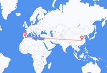 Рейсы из Ухани, Китай в Малагу, Испания