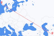 出发地 土库曼斯坦阿什哈巴德目的地 挪威斯塔万格的航班