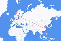 Flights from Huangshan City, China to Trondheim, Norway
