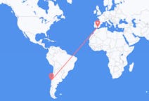 Loty z Concepción w Chile do Granady w Hiszpanii