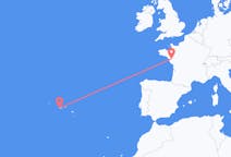 Flyg från Nantes till Horta, Azores