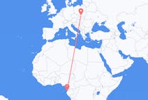 Flyreiser fra Libreville, Gabon til Kraków, Polen
