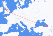 Flyg från Birmingham, England till Trabzon, Turkiet