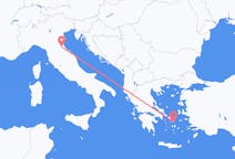 Flights from Forli, Italy to Mykonos, Greece