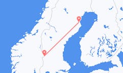 Vluchten van Skelleftea, Zweden naar Rörbäcksnäs, Zweden