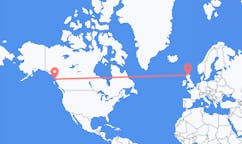 Vluchten van Ketchikan, Verenigde Staten naar Inverness, Schotland