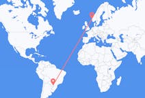 Flights from Foz do Iguaçu, Brazil to Bergen, Norway