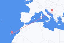 Flyrejser fra Sarajevo, Bosnien-Hercegovina til Tenerife, Spanien