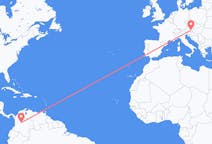 Flyreiser fra Bogotá, til Graz