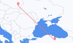 Flyrejser fra Tokat, Tyrkiet til Rzeszow, Polen