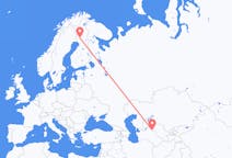 Loty z Urgencz, Uzbekistan do Rovaniemi, Finlandia
