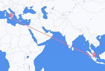 Flyreiser fra Jambi, Indonesia til Catania, Italia