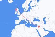 出发地 沙特阿拉伯出发地 阿尔焦夫地区前往北爱尔兰的德里的航班