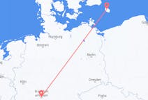 독일발 프랑크푸르트, 덴마크행 보른홀름 항공편
