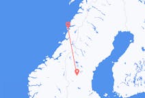 Vluchten van Sandnessjøen naar Sveg