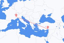 Flyg från Turin till Adana