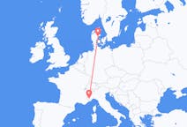 Flights from Cuneo, Italy to Aarhus, Denmark