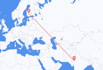 出发地 印度焦特布尔目的地 芬兰坦佩雷的航班