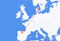 Flights from Valladolid, Spain to Aarhus, Denmark