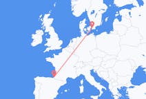Voli da Malmö, Svezia a Biarritz, Francia