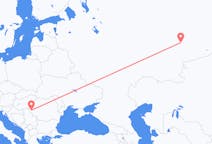 Flyreiser fra Jekaterinburg, Russland til Timișoara, Romania