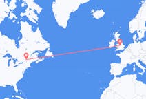 Flyreiser fra Montreal, Canada til Birmingham, England