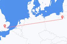 Flights from Szczytno to London