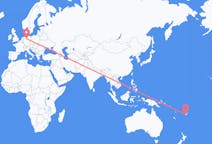 Flyreiser fra Nadi, Fiji til Hannover, Tyskland