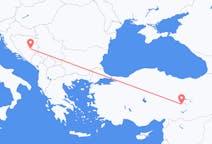 Flyrejser fra Malatya til Sarajevo