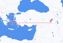 Flyreiser fra Sirnak, Tyrkia til Mykonos, Hellas