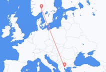 Flights from Thessaloniki to Oslo