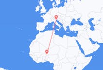 Flyrejser fra Niamey til Venedig