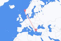 Flights from Bergen, Norway to Mykonos, Greece