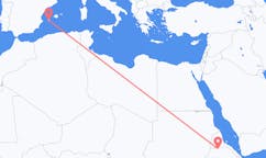 出发地 埃塞俄比亚希雷目的地 西班牙伊维萨岛的航班