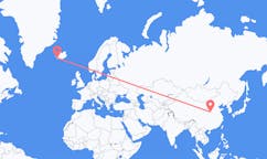 중국 윈청발 아이슬란드 레이캬비크행 항공편