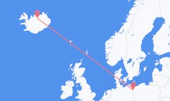 Flights from the city of Szczecin, Poland to the city of Akureyri, Iceland