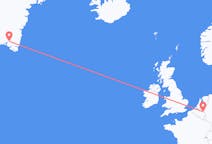 Flyg från Maastricht, Nederländerna till Narsarsuaq, Grönland