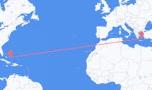 Flyrejser fra San Salvador Island, Bahamas til Santorini, Grækenland