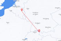 Flights from Thal, Switzerland to Liège, Belgium