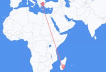 Flyreiser fra Tôlanaro, Madagaskar til Naxos, Hellas